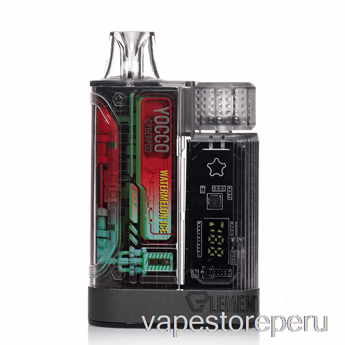 Vape Sin Nicotina Peru Yocco Cyberpod 12000 Desechable Sandía Hielo